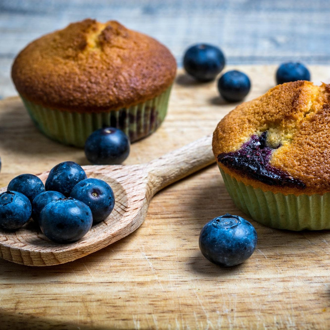 Cakes aux myrtilles sauvages bio lyophilisées 