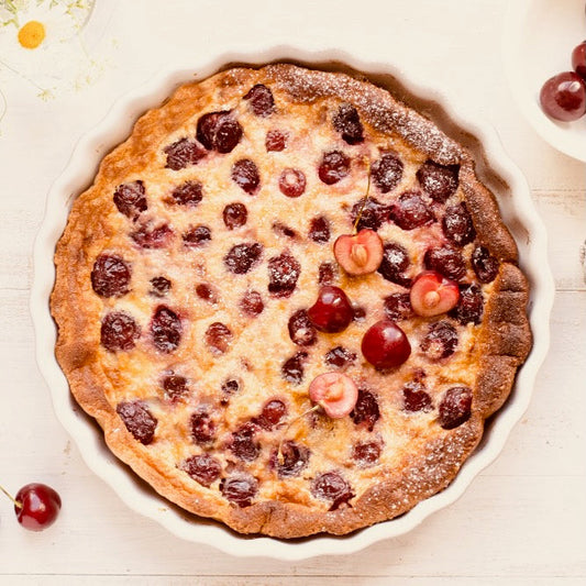 Clafoutis aux cerises griottes lyophilisées : même en hiver le plaisir des fruits frais !
