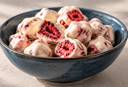 Fruits lyophilisés enrobés de chocolat