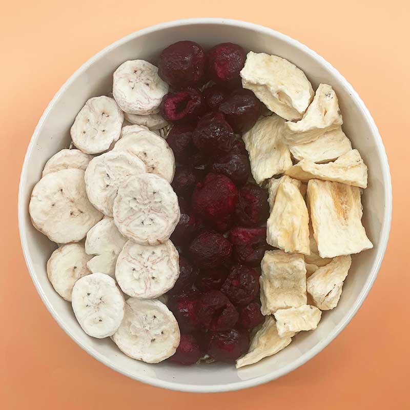 MIX DE FRUITS - Banane-Cerise-Ananas - 150g