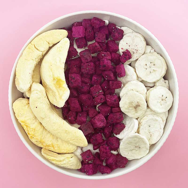 MIX DE FRUITS - Banane-Pêche-Fruit du dragon