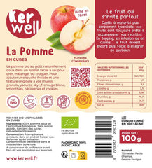 Pomme Bio en cubes - 100g