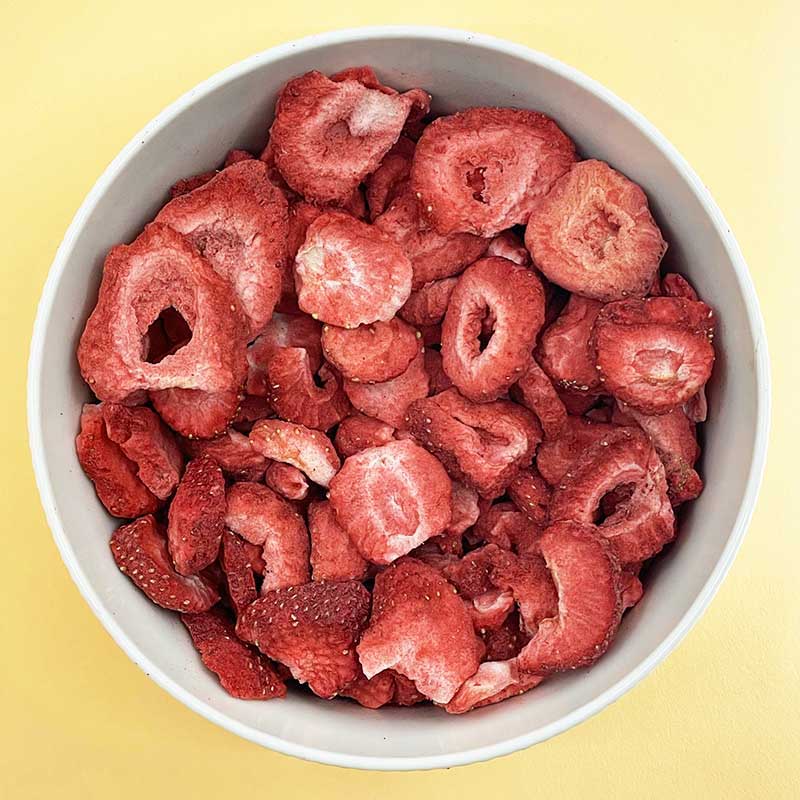 Fraise lyophilisée en tranches - 100g