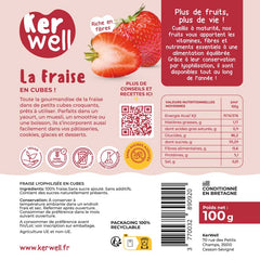 Fraise en cubes – 100g