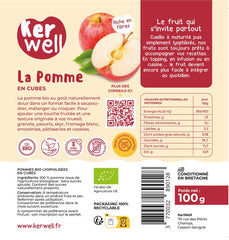 Pomme Bio en cubes - 100g