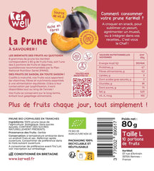 PRUNE BIO LYOPHILISÉE EN TRANCHES