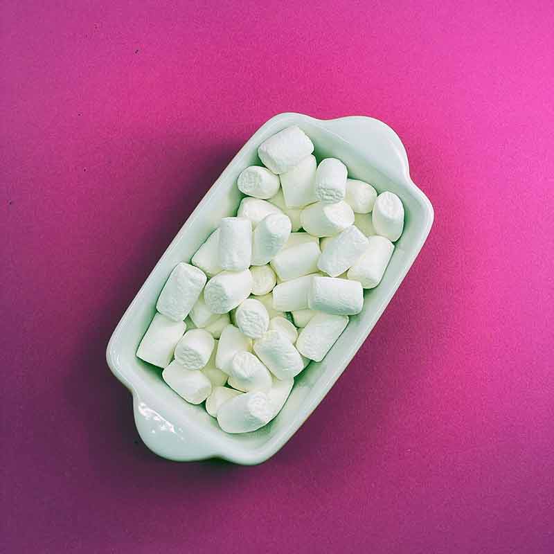 Micro marshmallows vegan lyophilisés – 100 g