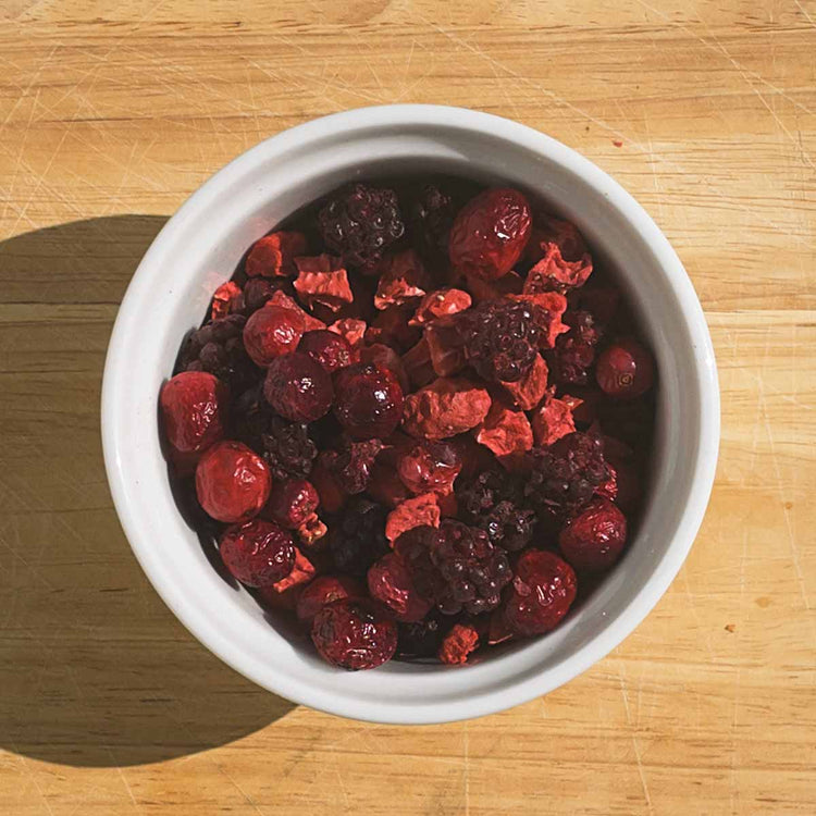 MIX DE FRUITS - Fraise · Mûre · Canneberge - 100g