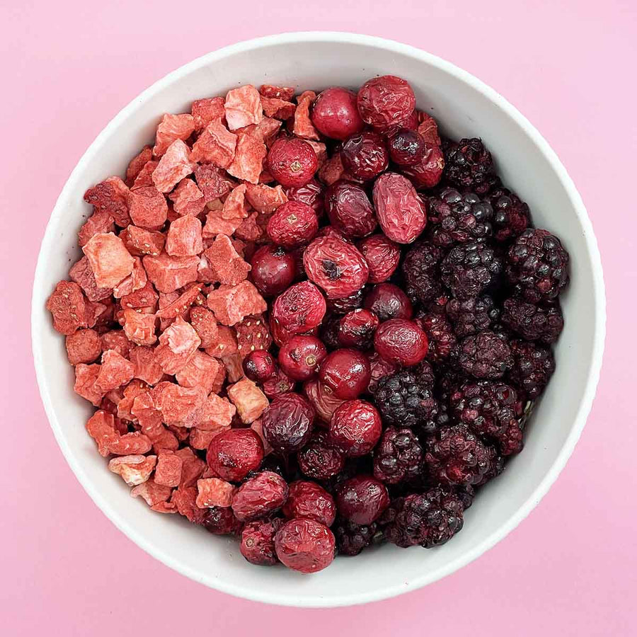 MIX DE FRUITS - Fraise · Mûre · Canneberge - 100g